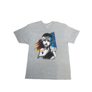 Vintage 1986 Les Miserables Grey Double Sided Shirt Single Stitch Sz Extra Large